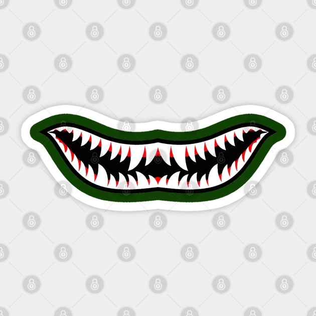 P40 Mouth Sticker by AaronShirleyArtist